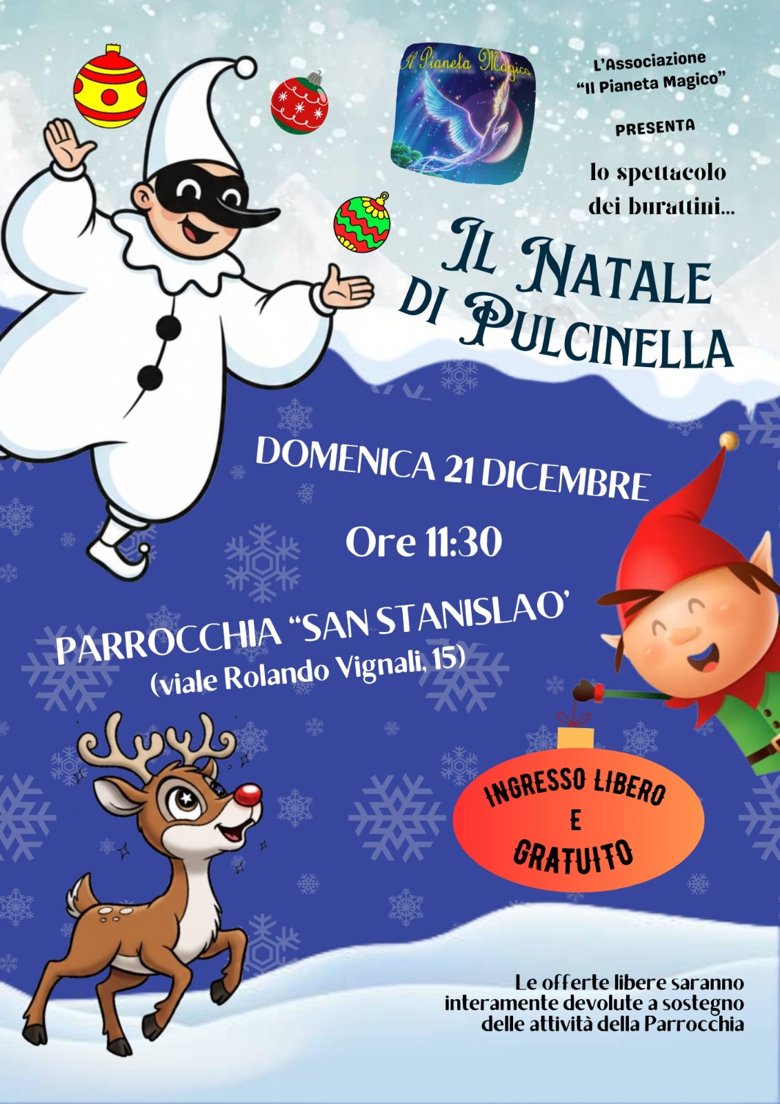 il pianeta magico natale di pulcinella